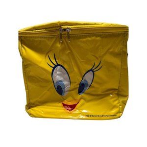 Warner Bros Tweety Bird Vinyl Bag Zipper Satchel Bag 10"H x 10"W x 7"D